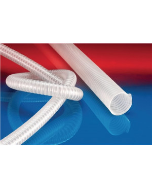 Saug- u.Förderschl.(FDA) BARDUC® PUR-INOX 382 FOOD-AS ID 80mm AD 88mm L.10m Rl.