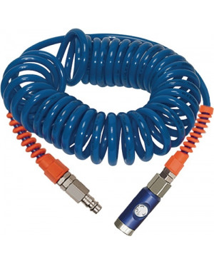 Spiralschlauchset ID 6,3mm AD 9,5mm L.10m PU Sicherheitsk.DN 7,4 Rl.RIEGLER