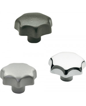 Sterngriff DIN 6336 m.Gewindebuchse Ku.d1 50mm d2 M 10mm