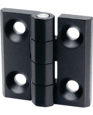 Scharnier GN 237 H.30mm B.30mm S.2mm Zink-Druckguss m.Bohrungen f.Senkschrauben