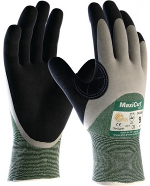 Schnittschutzhandschuhe MaxiCut Oil 34-305 Gr.8 grün/sw EN388 Kat.II 72PA