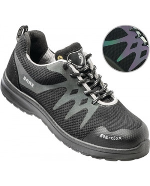 Damensicherheitsschuh Stacy Gr.37 schwarz/reflektion Textilmaterial m.PU-Appl.