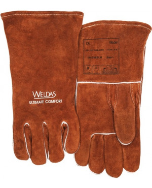 Schweißerhandschuhe Gr.XL(9,5) braun Qualitäts-Rindspaltleder EN388,EN12477 10PA