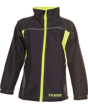 Kindersoftshelljacke Junior Gr.146/152 anthrazit/gelb 100% PES PLANAM