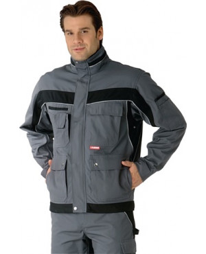 Bundjacke Plaline Gr.60 schiefer/schwarz 65% PES/35% CO PLANAM