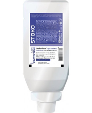 Hautschutzcreme Stokoderm aqua sensitive 1l silikon-/parfümfrei Stoko