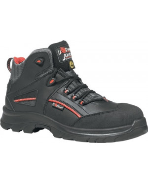 Sicherheitsstiefel Teak Gr.47 schwarz/rot Leder S3 SRC ESD EN20345