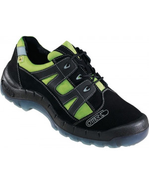 Sicherheitsschuh 93721-524 Gr.43 schwarz/grün Textil/Leder S2 SRC ESD EN20345