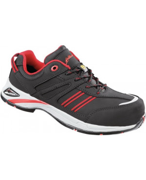 Damensicherheitsschuh JAZZ WNS LOW Gr.37 schw./rot Leder S3 HRO SRC ESD EN20345