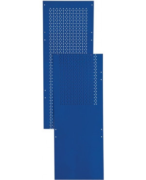 Lochblechseitenwand LOGS 80 H2000xB390mm blau RAL 5022 LOGS