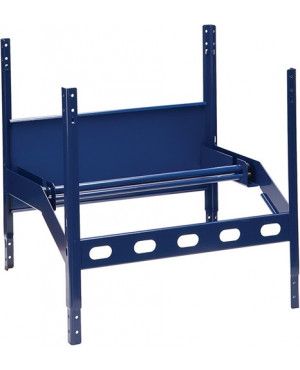 Abrollgerät LOGS 110 H520xB540xT390mm blau RAL 5022 m.2 Achsen LOGS