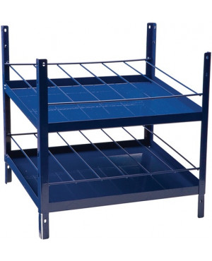 Regalelement LOGS 180 H520xB540xT390mm blau RAL 5022 2x6-reihig