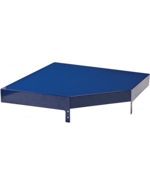 Eckdeckelement LOGS 260 H130xB540xT390mm blau RAL 5022 LOGS