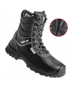 Sicherheitswinterstiefel Magnus-Profi Gr.40 schwarz Leder glatt