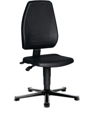 Arbeitsdrehstuhl PROMAT Bodengleiter Integralschaum schwarz 440-620mm PROMAT