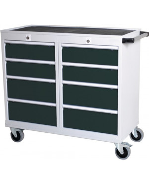 Werkbank B1060xT500xH1005mm Buche Multiplex lichtgrau anthrazitgrau Anz.Schubl.8