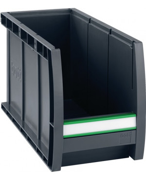 Sichtlagerkasten L298xB130xH165mm PP anthrazitgrau