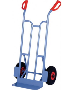 Sackkarre H.1150mm Schaufel-L170xB400mm Luft-Bereifung Trgf.250kg blau PROMAT