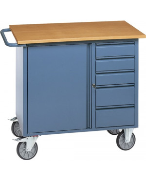 Werkstattwagen H920xB1080xT590mm taubenblau Anz.Schubl.xH 3x95,2x142mm PROMAT
