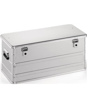 Aluminiumbox L782xB385xH367mm 91l m.Klapphebelverschlüssen m.Bohrungen