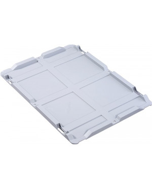 Stülpdeckel PP L400xB300mm grau f.Transportstapelkasten ALLIT