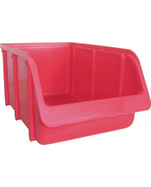 Sichtlagerkasten L335/295xB205xH155mm PP rot stapelbar HÜNERSDORFF