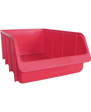 Sichtlagerkasten L495/460xB315xH185mm PP rot stapelbar HÜNERSDORFF