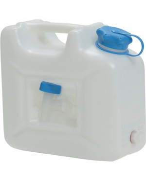 Wasserkanister 12l HD-PE stapelbar,m.Auslaufhahn H310xB350xT165mm HÜNERSDORFF