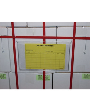 Dokumententasche B325xH235mm DIN A4 quer m.Drahtbügel transp.100St./Karton