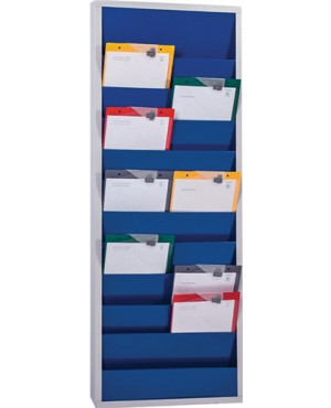 Werkstattplaner H1278xB554xT74mm ultramarinblau 2-reihig