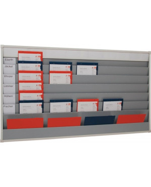 Planungstafel H900xB1580xT78mm 6 Schienen