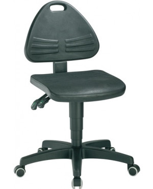 Arbeitsdrehstuhl ISITEC Rollen Integralschaum schwarz 430-600mm BIMOS