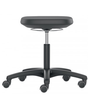 Drehhocker Labsit m.Rollen Integralschaum Sitz-H.450-650mm BIMOS
