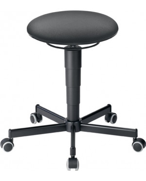 Drehhocker m.Rollen Supertec-Gewebe grau Sitz-H.460-630mm BIMOS