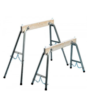 Arbeitsbock H.max.900mm Holz/Stahlrohr höhenv.ZARGES