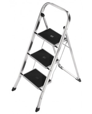 Klapptritt Stufen 3 Plattformhöhe 690mm Alu.m.Stahl-Stufen HAILO