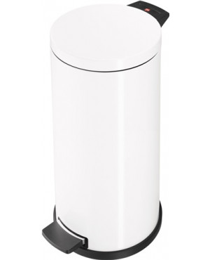 Tretabfallsammler 18l D280xH530mm Stahlbl.weiß