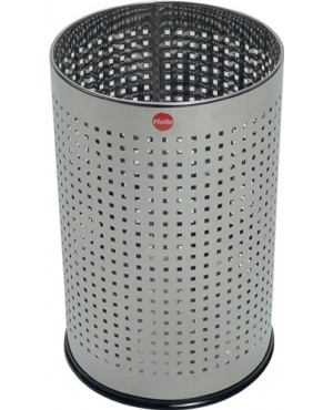 Papierkorb 15l H390xD.240mm m.Lochraster VA HAILO