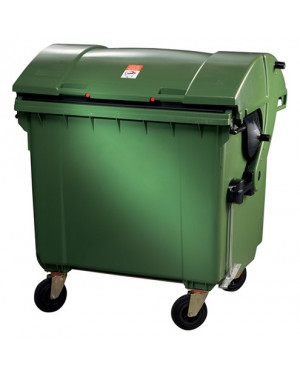 Müllgroßbehälter 1,1 m³ HDPE grün fahrbar,n.DIN EN 840-3 SULO