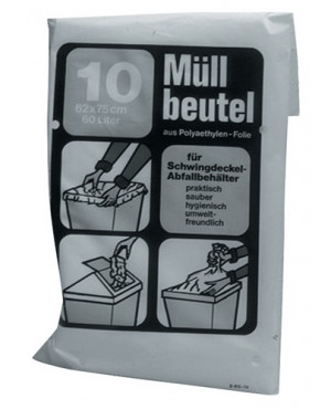 Müllbeutel B700xL1100mm 120l 60 µm blau 10St./Btl.