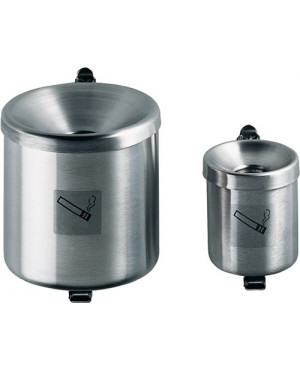Sicherheitswandascher D.110xH120mm silber m.Kippvorrichtung TKG