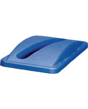 Deckel PE blau B290xT520mm Wertstoffsammler 60l f.Papiereinwurf RUBBERMAID