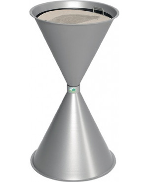 Standascher D400xH730mm silber Stahlbl.VAR