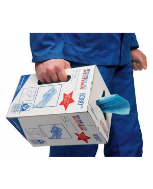 Putztuch WYPALL X 60 8380 L420xB245ca.mm 1-lagig,perforiert,geprägt blau Krt