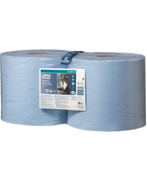 Putztuch TORK 130081 L340xB235ca.mm 3-lagig,bedruckt blau Rl.Tork