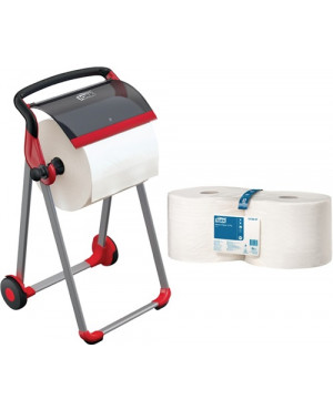 Papierspender-Set H1006xB646xT530ca.mm Bodenständer m.4 Rollen TORK Starke Mehrz