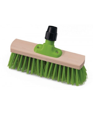 Besen Prestige Elaston/Stahldraht m.Ku.-Stielhalter Flachholz L.290mm