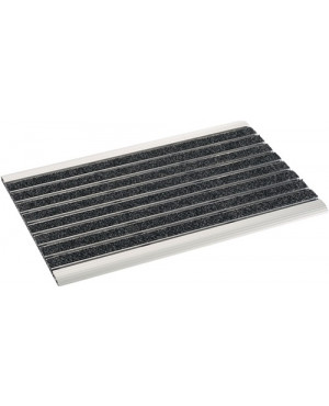 Fußmatte Bürsten Alu anthrazit Nadelfilz L600xB400xS15mm