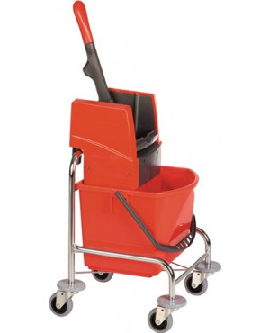 Reinigungswagen Eimer 1 x 17l u.Presse Ku.VERMOP