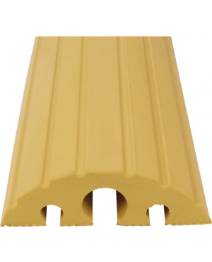 Schlauch- u.Kabelbrücke L1200xB210xH65mm Vollgummi gelb